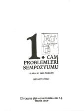 1. Cam Problemleri Sempozyumu